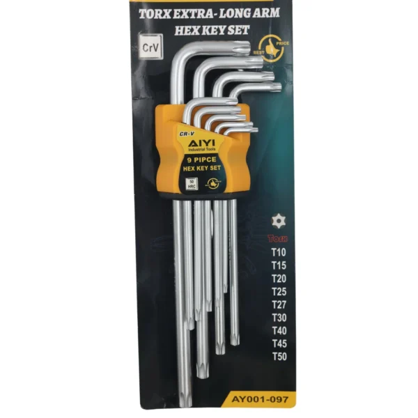 AIYI long Allen key star 9pcs AY001-097/9PC