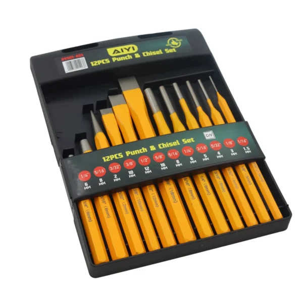 Cold chisel and punch set 12pcs AY001-403