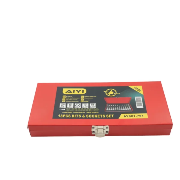 AIYI 1/4&1/2"DR.Torx Bit Socket Set AY001-791 18pcs