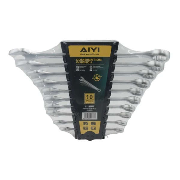 Combination wrench set (MT53010)10PCS AY001-796/8-24mm