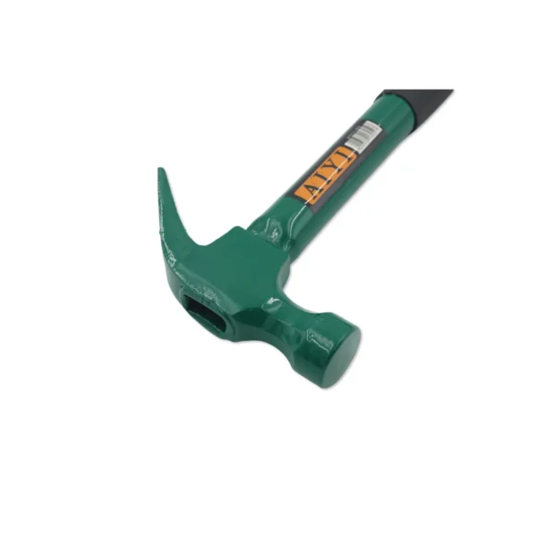 AIYI 0.5kg Claw Hammer with Steel Handle – Green Finish (AY013-054)
