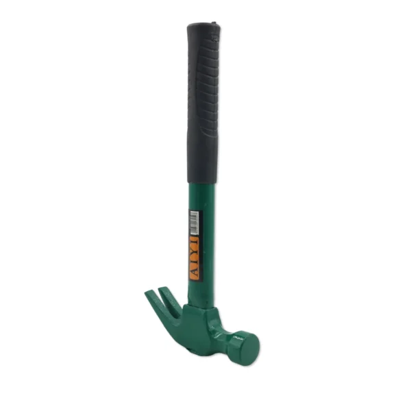 AIYI 0.5kg Claw Hammer with Steel Handle – Green Finish (AY013-054)