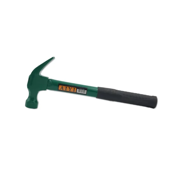 AIYI 0.5kg Claw Hammer with Steel Handle – Green Finish (AY013-054)