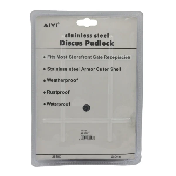 AIYI Disc padlock 4pcs 80mm AY076-403/AY075-403/4PC