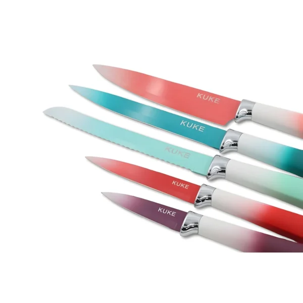 AIYI Non Stick Knife Set AY097-002(DY-035) Colorful 6pcs