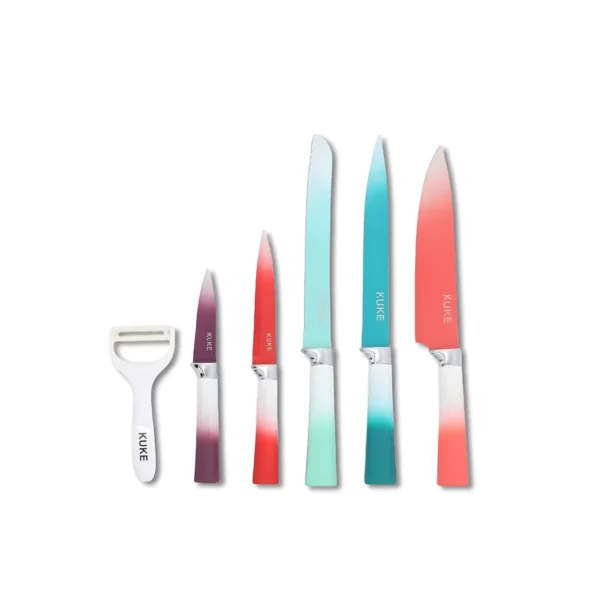 AIYI Non Stick Knife Set AY097-002(DY-035) Colorful 6pcs