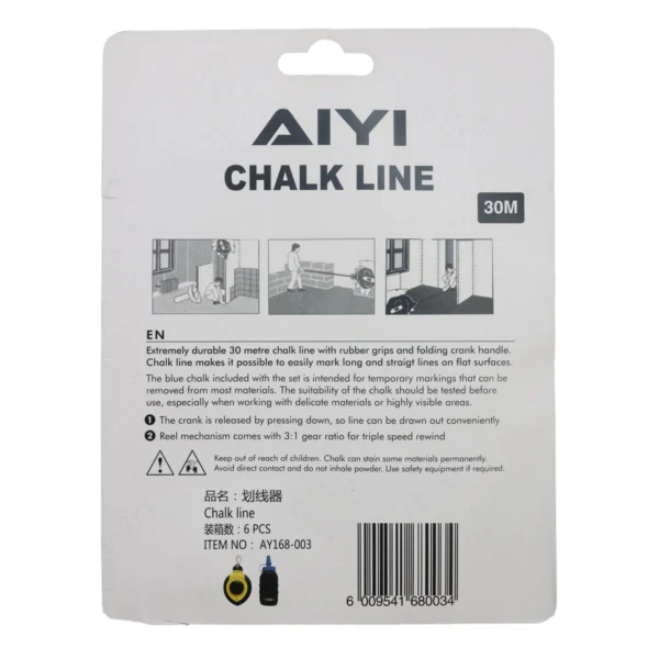 Chalk line Yellow & Black 30m AY168-003