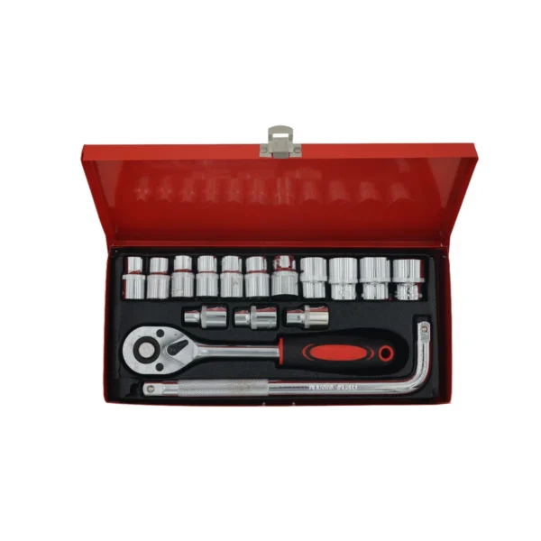 AIYI 1/2"Dr.Socket Set L (Red Iron Box) AY187-013 16pcs