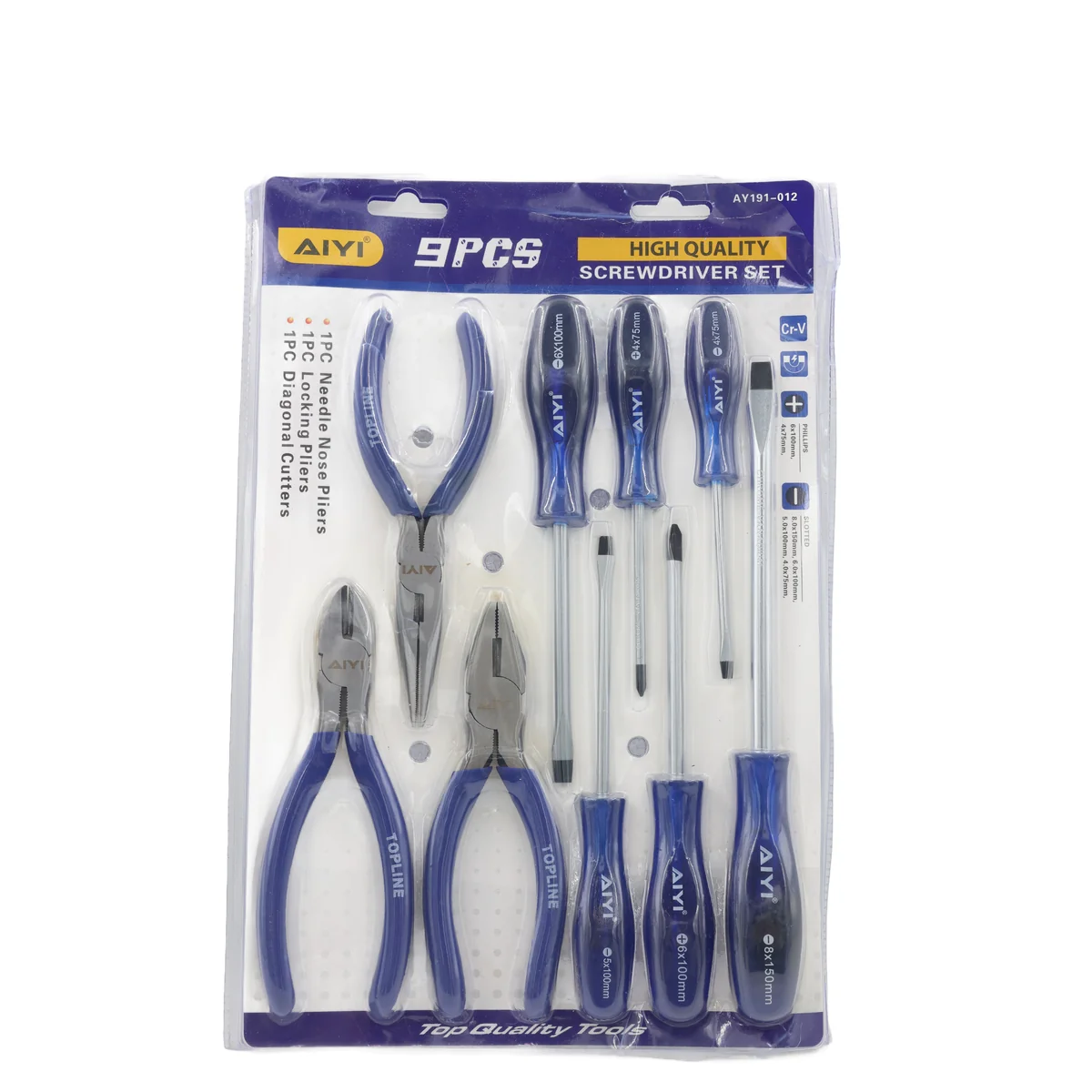 9PCS High quality screwdriver set AY191-012/6