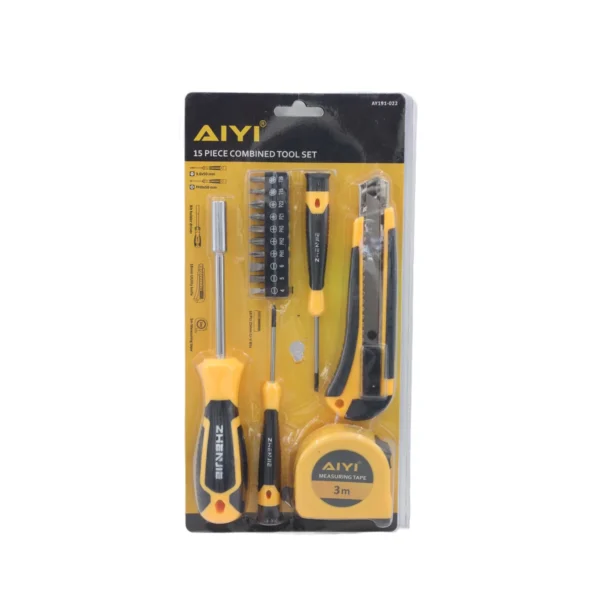 15 Piece combined tool set AY191-022/002