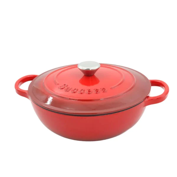 AIYI Cast Iron Cookware 26cm AY378-006 Red