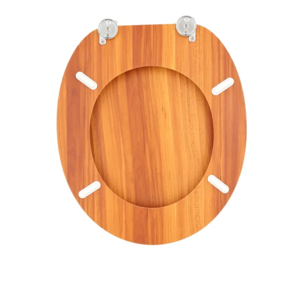 AIYI MDF toilet seat AY383-002 Woody Bright Brown