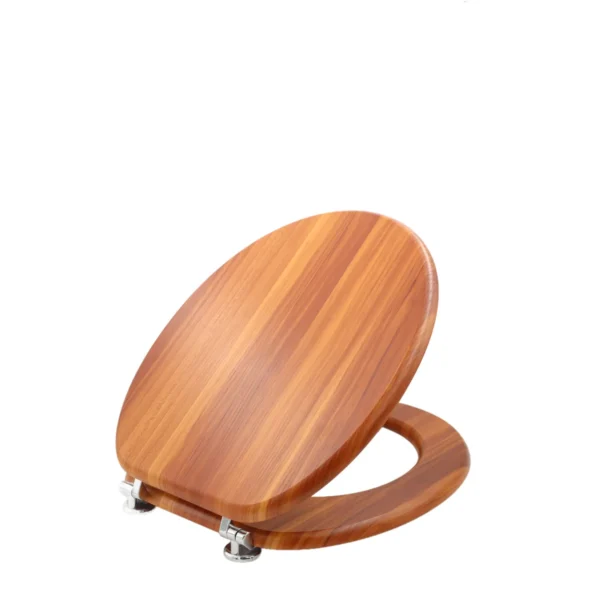 AIYI MDF toilet seat AY383-002 Woody Bright Brown