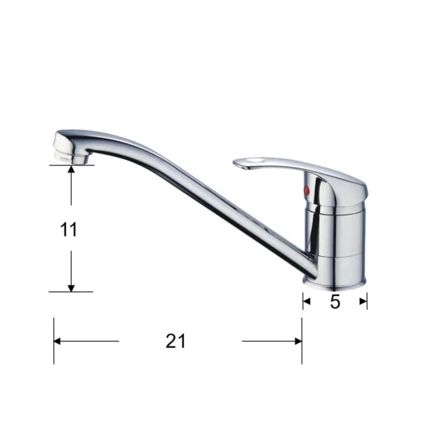 AIYI Kitchen Sink Tap AY406-008 Silver