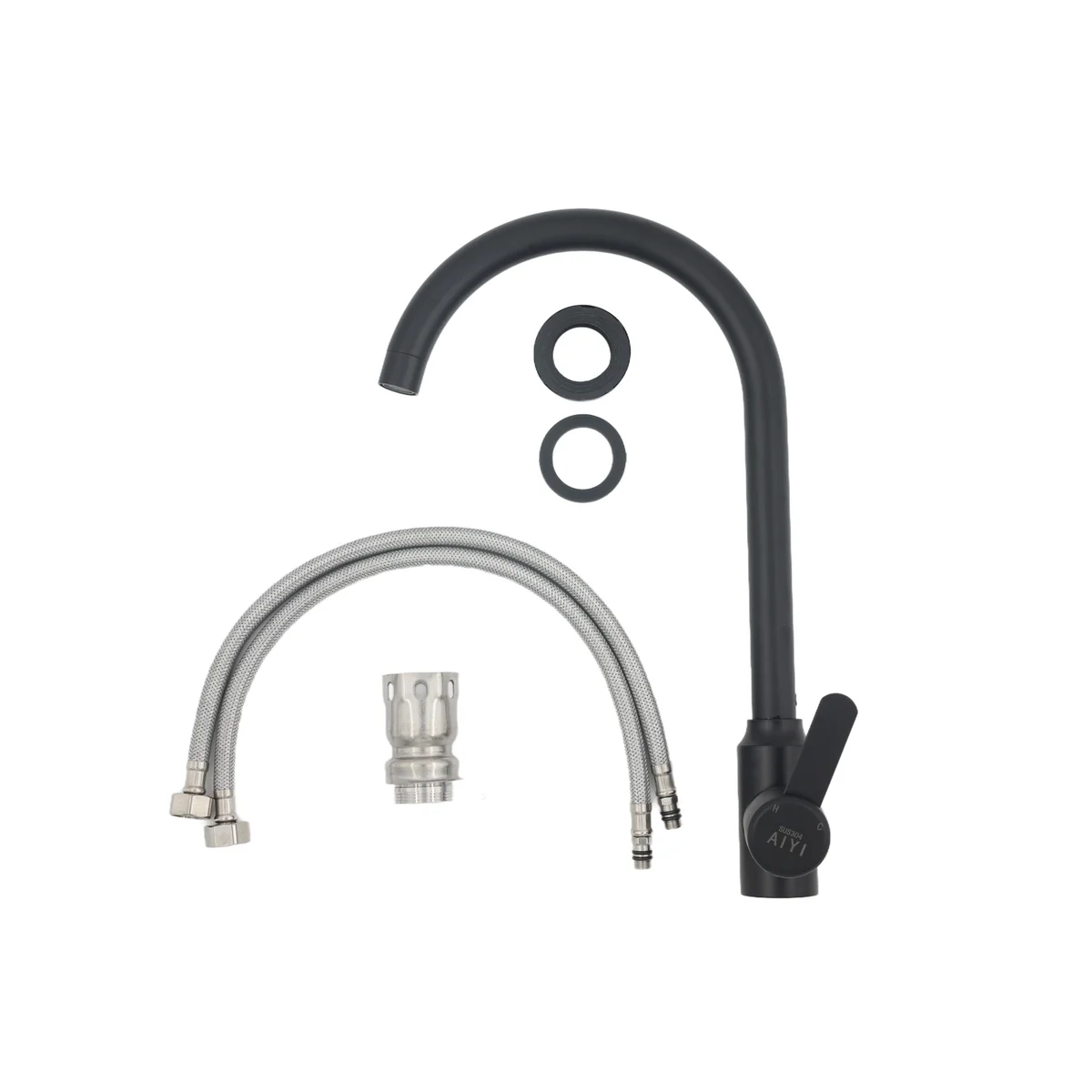 AIYI Kitchen Sink Tap AY406-051 Matte Black - Image 5