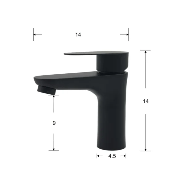 AIYI Basin Tap AY406-070 Matte Black