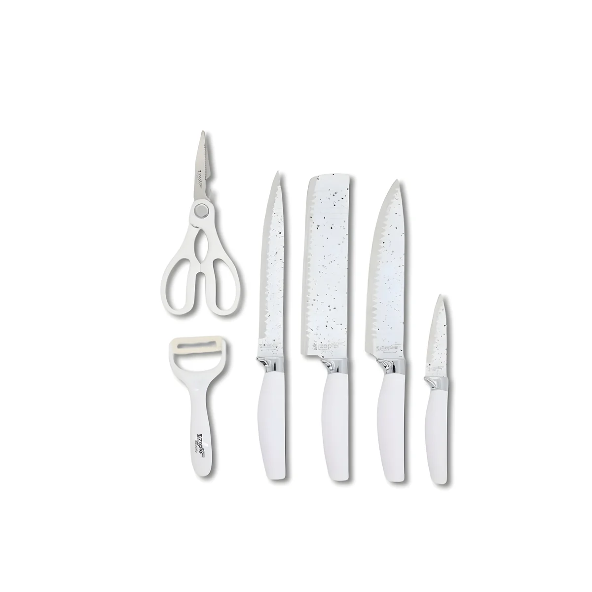 AIYI Non Stick Knife Set AY097-038(ZP-009) Silver 6pcs