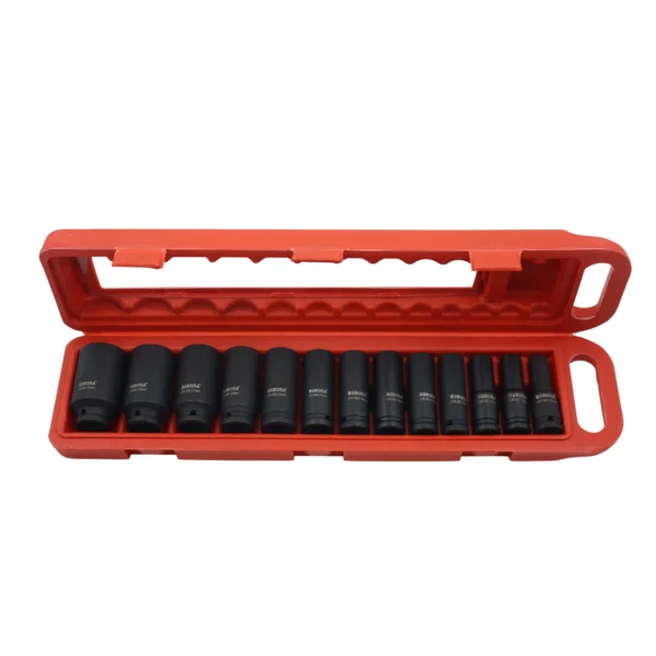 Bebona 13-Piece 1/2 Inch Impact Socket Set - Sizes 10–32mm AY001-632