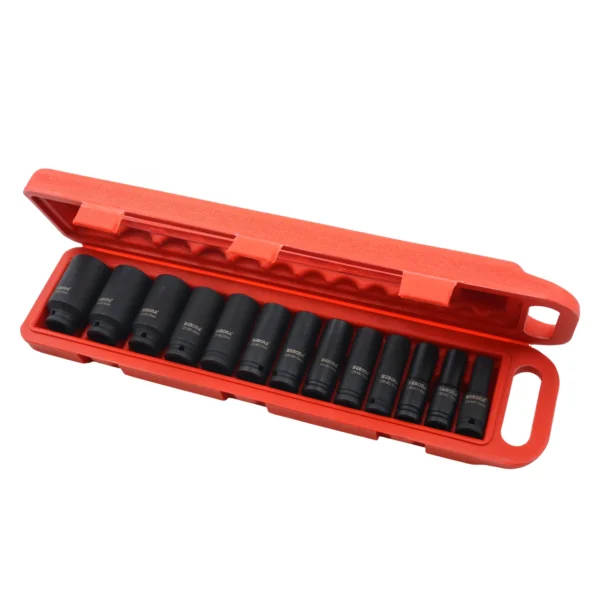 Bebona 13-Piece 1/2 Inch Impact Socket Set - Sizes 10–32mm AY001-632