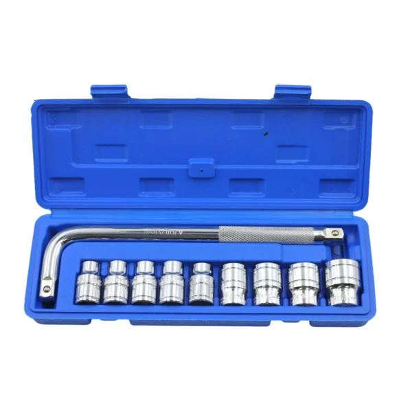 AIYI 10-Piece 1/2 Inch Socket Set with L-Handle AY188-010