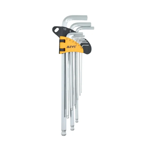 AIYI 9-Piece Extra Long Ball-End Hex Key Set AY175-005
