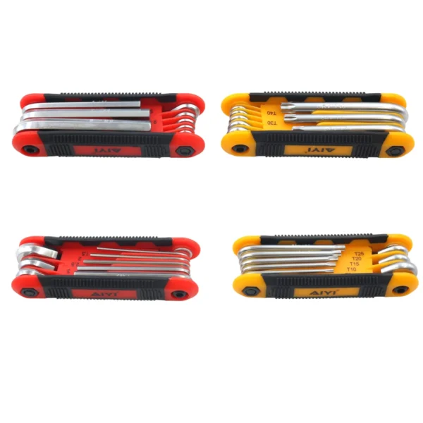 AIYI 34-Piece Hex Key Set – Allen & Torx Keys with Folding Multi-Tools – AY175-014