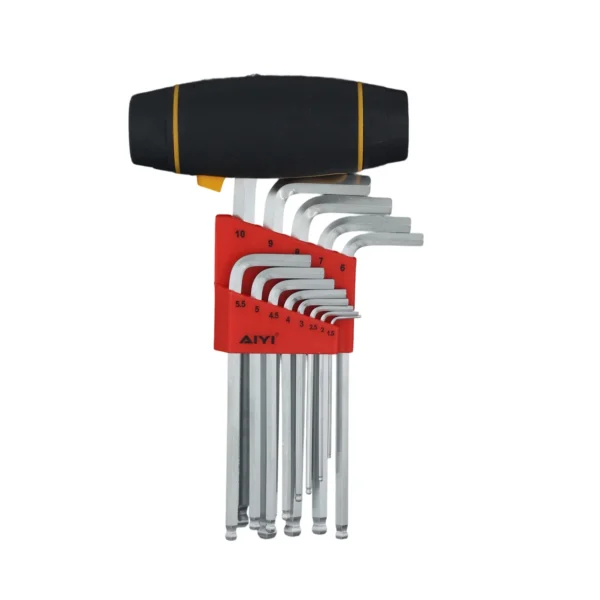 AIYI 13-Piece Adjustable Hex Key Set with T-Handle AY175-017