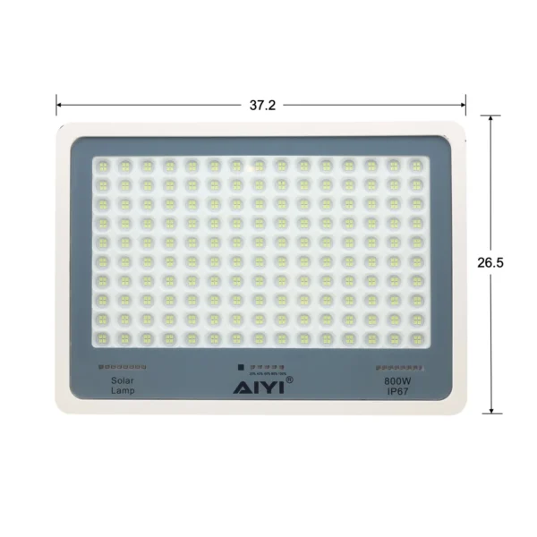 AIYI 800W Solar Flood Light with Remote & Separate Panel AY399-038