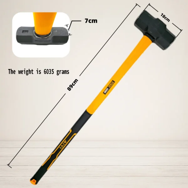 AIYI 14lb Sledgehammer with Fibreglass Handle AY013-073