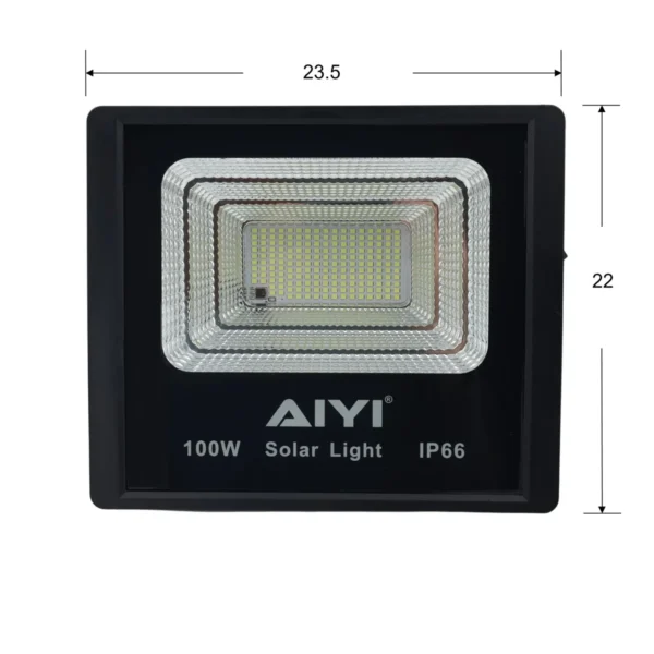AIYI 100W Solar Flood Light with Remote AY399-029