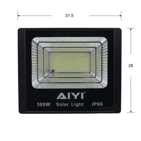AIYI 300W Solar Flood Light with Remote AY399-031