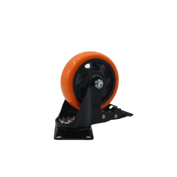 Orange pvc wheel brake 4" AY070-044