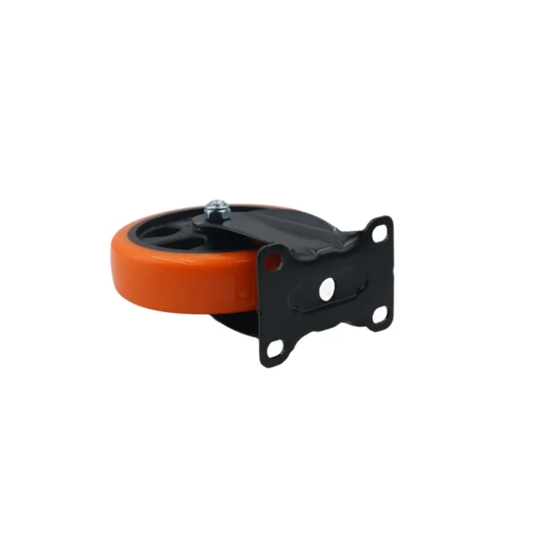 Orange pvc wheel fix 5" AY070-046