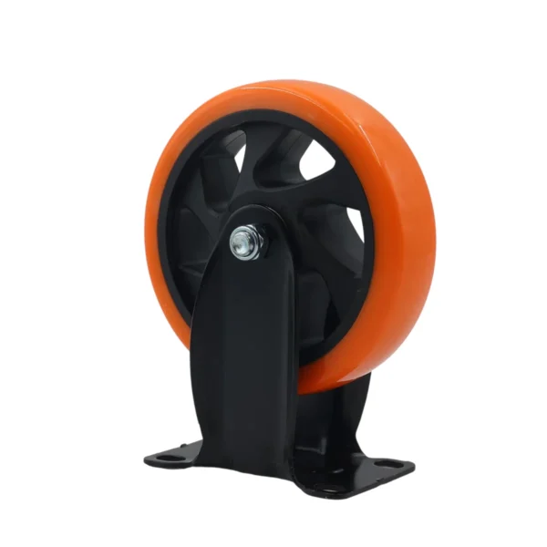 Orange pvc wheel fix 5" AY070-046
