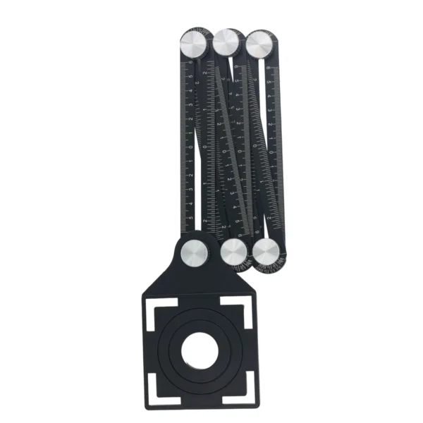 Full metal multi angle measuring ruler 6-side AY125-005/6