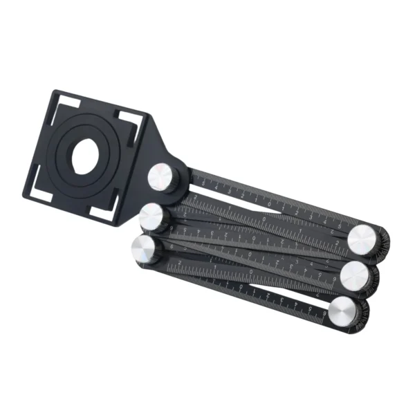 Full metal multi angle measuring ruler 6-side AY125-005/6