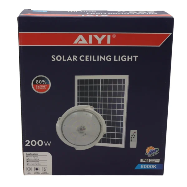 AIYI 200W Solar Ceiling Light with Remote AY399-026