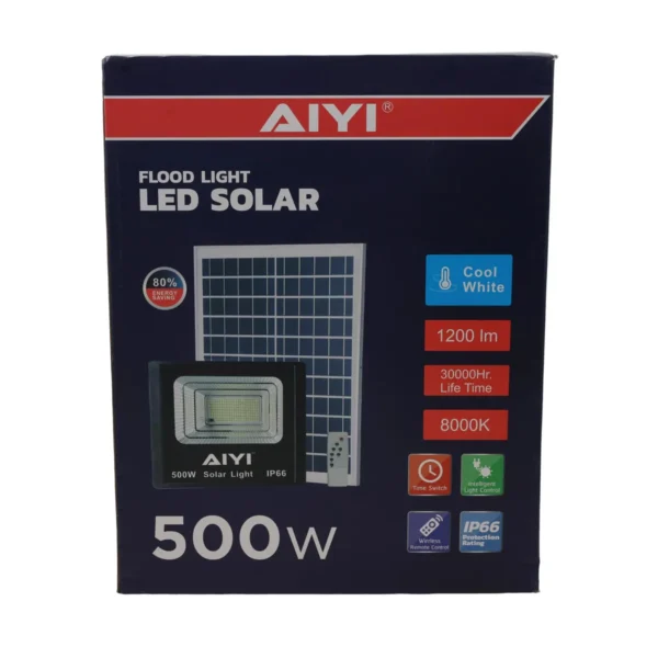 AIYI 500W Solar Flood Light with Remote AY399-032