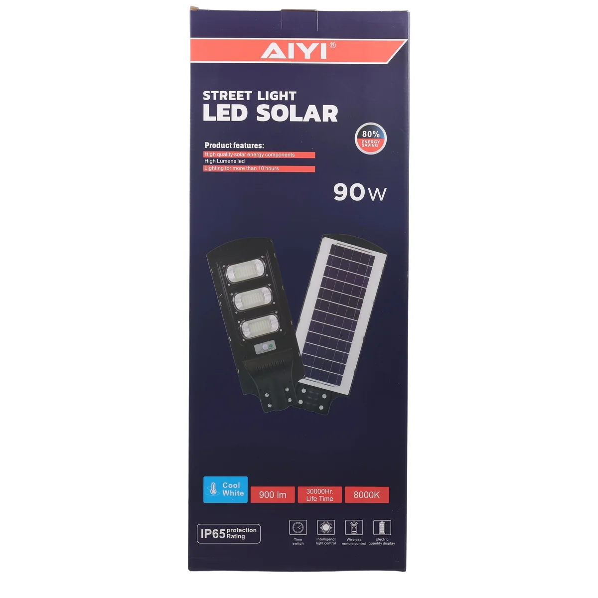 AIYI 90W Solar Street Light with Remote AY399-044 - Image 5