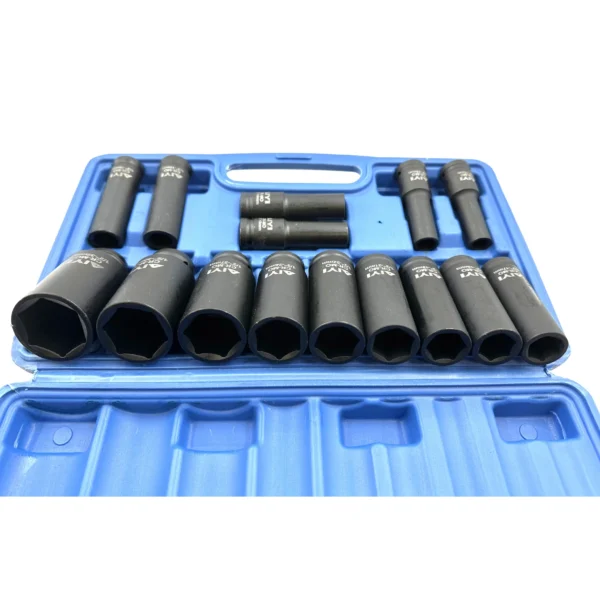 AIYI 15-Piece 1/2 Inch Deep Impact Socket Set AY017-044