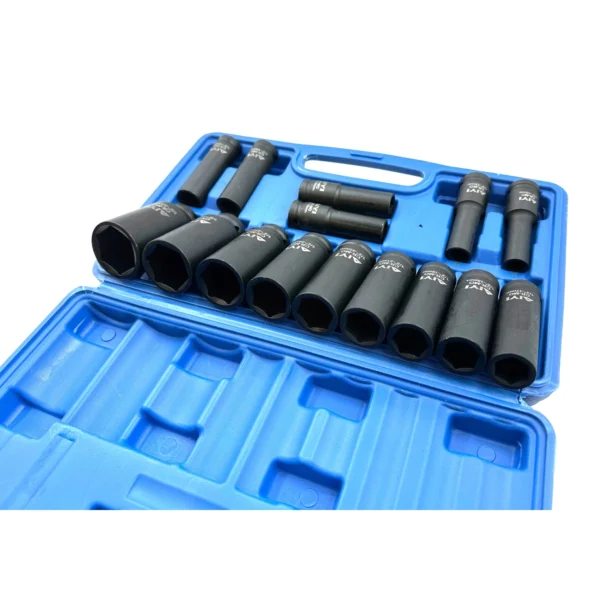 AIYI 15-Piece 1/2 Inch Deep Impact Socket Set AY017-044