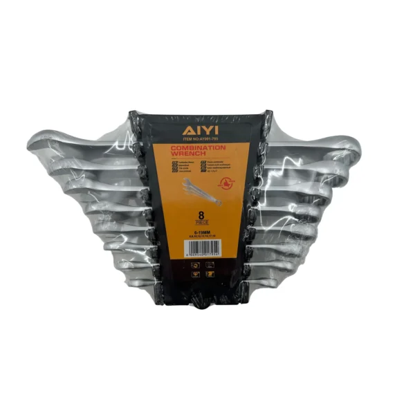 AIYI 8-Piece Combination Spanner Set – Sizes 6mm to 19mm AY001-795