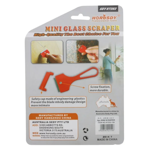 HORUSDY 4PCS Mini Scrapaper AY002-154