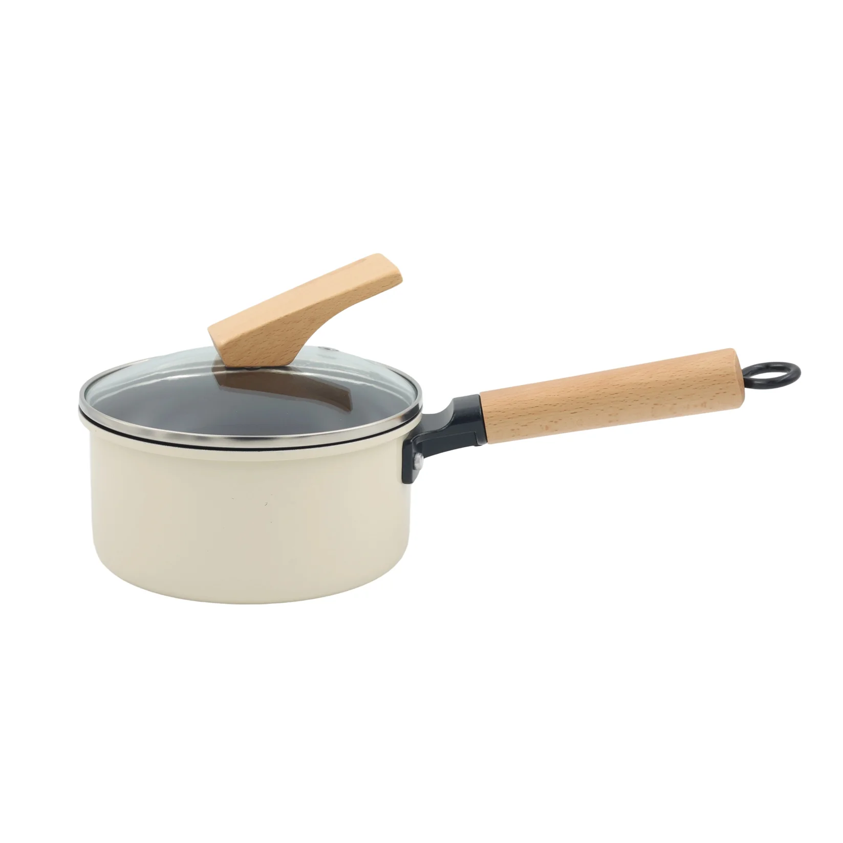 AIYI 7-Piece Non-Stick Cookware Set with Wooden Handles AY129-014 - Image 4