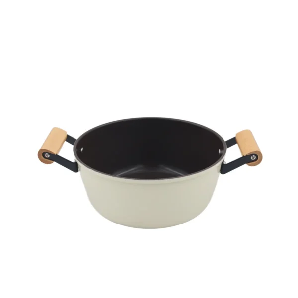 AIYI 7-Piece Non-Stick Cookware Set with Wooden Handles AY129-014