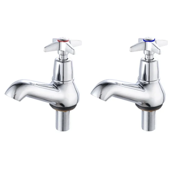 AIYI 2-Piece Chrome Pillar Tap Set AY406-078