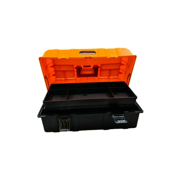 AIYI Heavy-Duty Toolbox with Dual Lift-Out Trays AY162-006