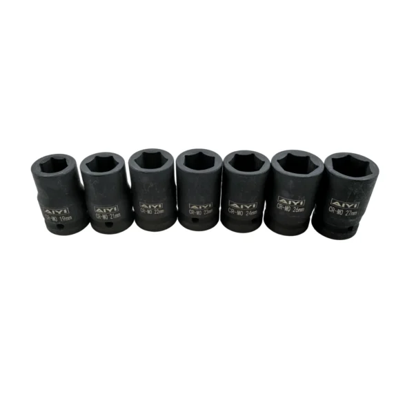 AIYI 21 Piece 3/4-Inch Impact Socket Set Size 19-50mm AY193-055