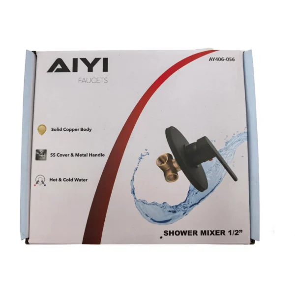 AIYI Matte Black Shower Mixer AY406-056