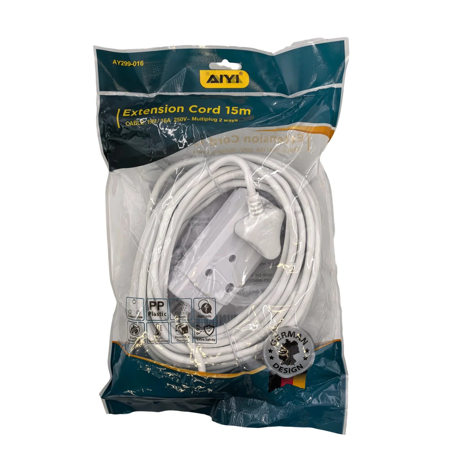 AIYI 15m Extension Cord White AY299-016 - Image 5